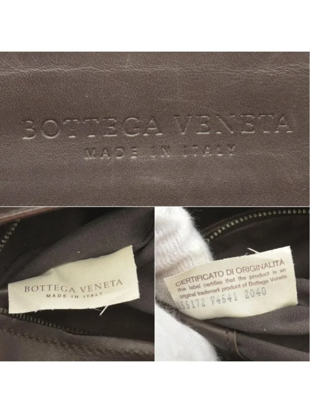 Bottega Veneta Business Bag Intrecciato Leather Dark Brown